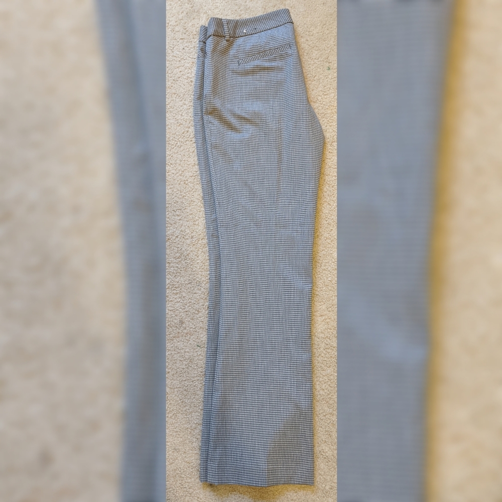 Express columnist grey grid check pants size 12